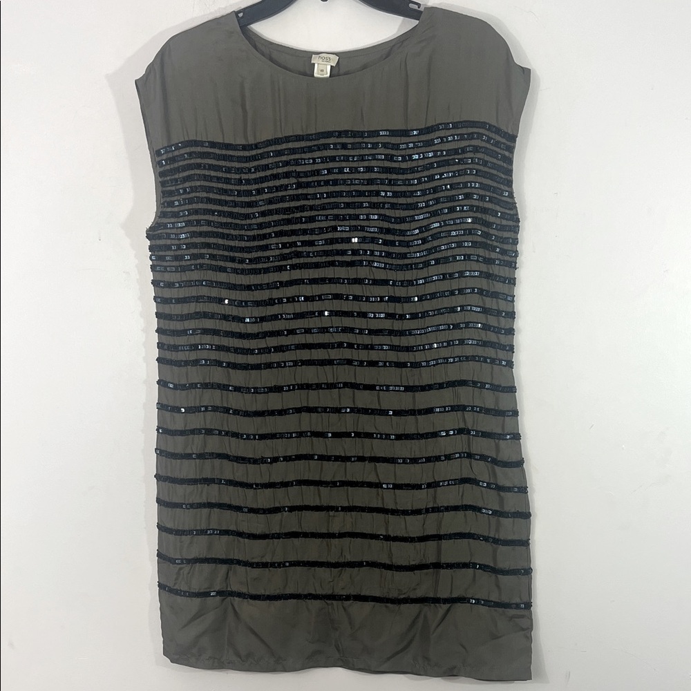 Hoss Intropia, Beaded and Sequined evening dress, size 40 (8)